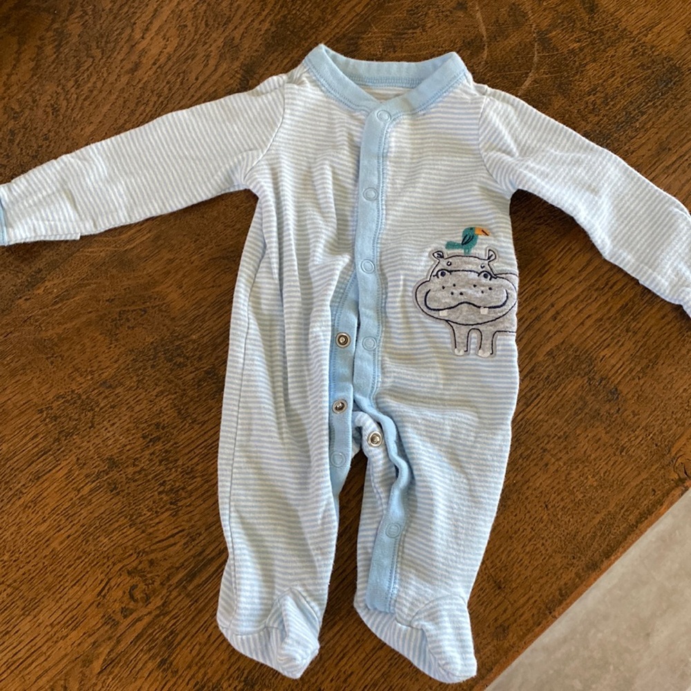 Carter’s baby blue NB sleeper